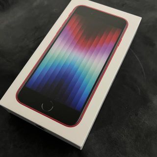 アイフォーン(iPhone)の新品未開封 アップル iPhoneSE 第3世代 64GB レッド SIMフリー(スマートフォン本体)