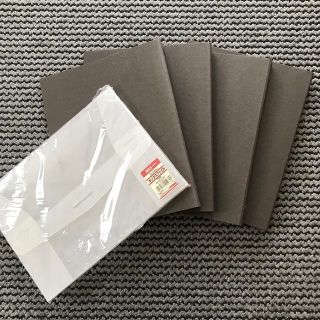 ムジルシリョウヒン(MUJI (無印良品))の無印良品　バインダー　Ａ４　３０穴　４冊セット(ファイル/バインダー)