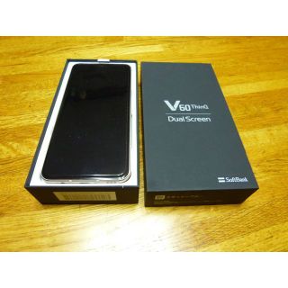 エルジーエレクトロニクス(LG Electronics)の新品・判定〇・Simフリー Softbank LG V60 ThinQ 5G(スマートフォン本体)