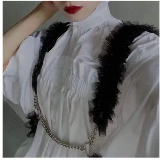 noir kei ninomiya ワンピース ギャザー 白 21ss | www.thestyledhouse