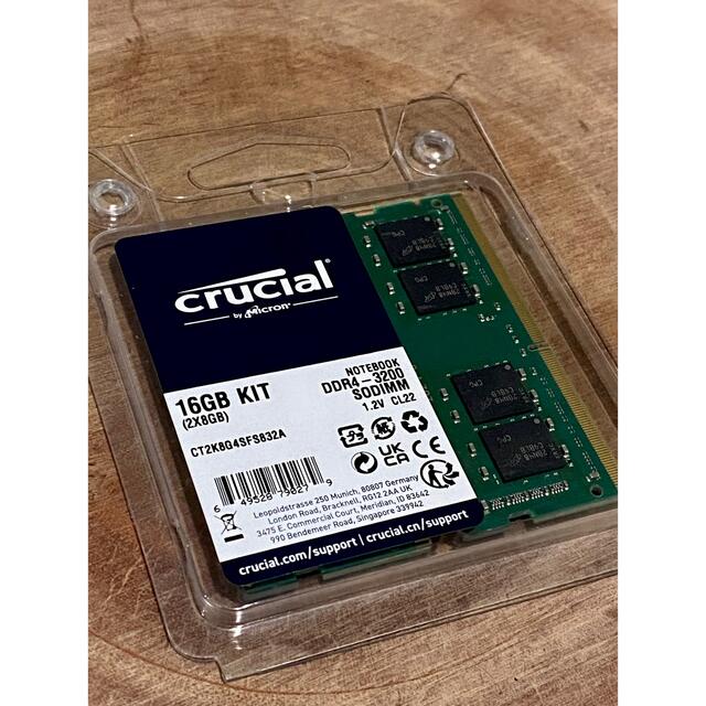 8GBx2枚組 crucial CT2K8G4SFS832A DDR4-3200