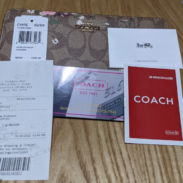 になります】 COACH - コーチ長財布 小さな花柄模様の通販 by チータうずめ