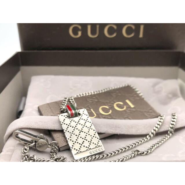 Gucci - GUCCI ディアマンテ 喜平 ネックレス ブラック silver925の