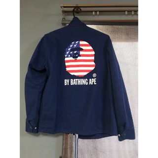 アベイシングエイプ(A BATHING APE)のアベイジングエイプ  コーチジャケット　Mサイズ　ヴィンテージ 品(ブルゾン)