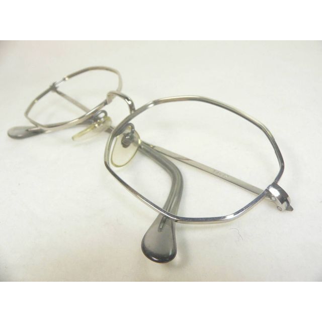 SILVER ヴィンテージ 眼鏡 フレーム 八角形 オクタゴン シルバー SILVER ヴィンテージ 眼鏡 フレーム 八角形 オクタゴン シルバー