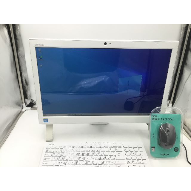 富士通(フジツウ)の【美品】 デスクトップPC 富士通 「最新office2021搭載」管理No5 スマホ/家電/カメラのPC/タブレット(デスクトップ型PC)の商品写真