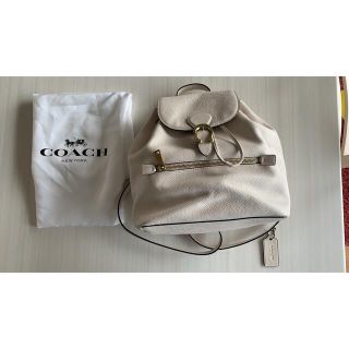 COACH - 新品、未使用 COACH白リュックの通販 by Ks shop ...