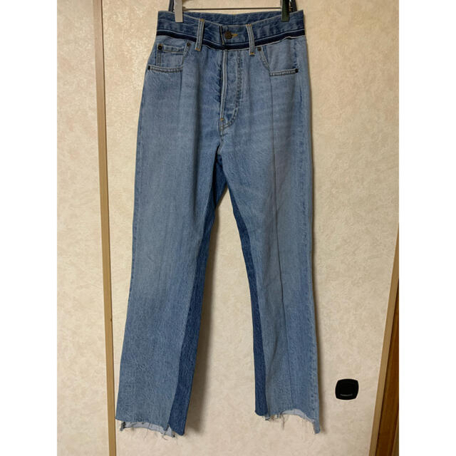 Maison Margiela ブルー スプライスド ジーンズ | myglobaltax.com