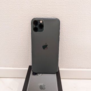 アイフォーン(iPhone)の美品　iPhone11Pro  SIMフリー 本体 一括購入 グリーン(スマートフォン本体)