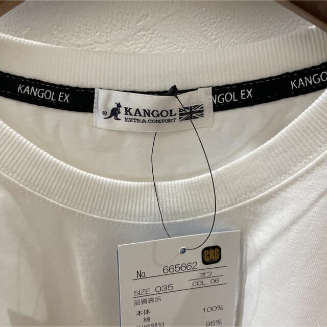 KANGOL(カンゴール)の《新品》 Tシャツ KANGOL カンゴール サイドスリット オーバーサイズ レディースのトップス(Tシャツ(半袖/袖なし))の商品写真