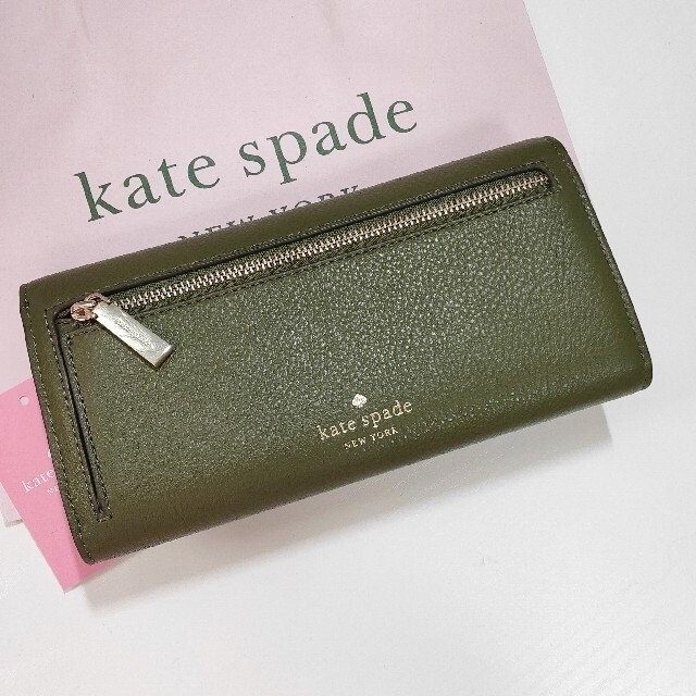 kate spade 【新品未使用】長財布 マーティ フラップ レザー