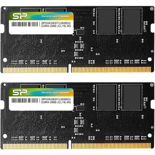 ノートPC用メモリ〈8GB×2枚〉DDR4-2666(PC4-21300)(PCパーツ)