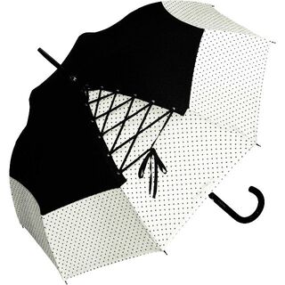 シャンタルトーマス(Chantal Thomass)のChantal Thomass 雨傘/日傘 レースアップ CT198（ドット）(傘)