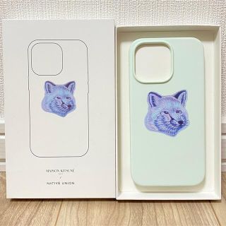 メゾンキツネ(MAISON KITSUNE')の新品 メゾンキツネ iPhone13ケース iPhoneケース ミント(iPhoneケース)