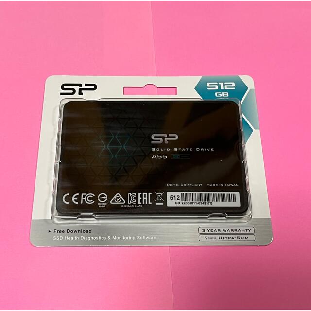 SiliconPower シリコンパワーSSD 512GB 新品未使用