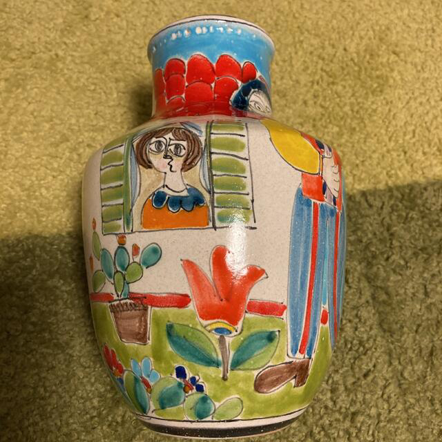 デ・シモ-ネ DE SIMONE 花瓶 シチリア陶器 イタリア インテリア小物 デ・シモ-ネ DE SIMONE 花瓶 シチリア陶器 イタリア インテリア小物