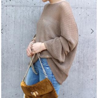 ドゥーズィエムクラス(DEUXIEME CLASSE)の新品　Deuxieme Classe loose knit リネンニット(ニット/セーター)