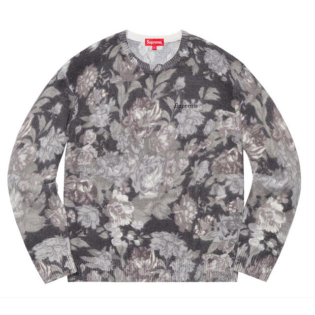 Supreme Floral Printed Angora Sweater