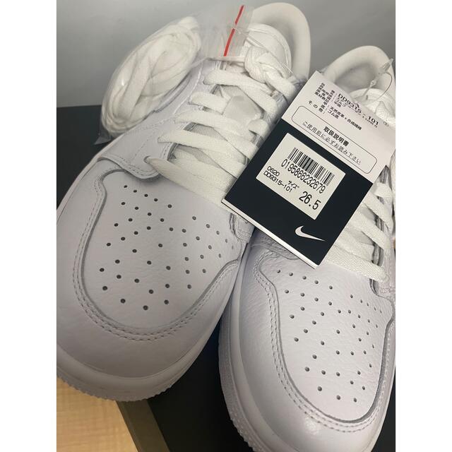 Nike Air Jordan 1 Golf Triple White 27cm