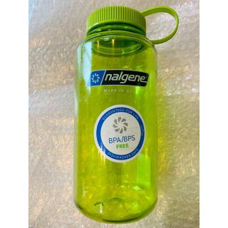 ナルゲン(Nalgene)のナルゲン　ワイドマウスボトル　１ℓ スプリンググリーン　新品未使用(登山用品)