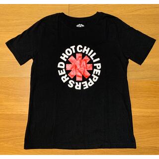 ジーユー(GU)のGU RED HOT CHILI PEPPERS  ロック Tシャツ 黒  L(Tシャツ(半袖/袖なし))