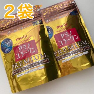 メイジ(明治)の２袋　明治 アミノコラーゲン プレミアム 約28日分 196g(コラーゲン)