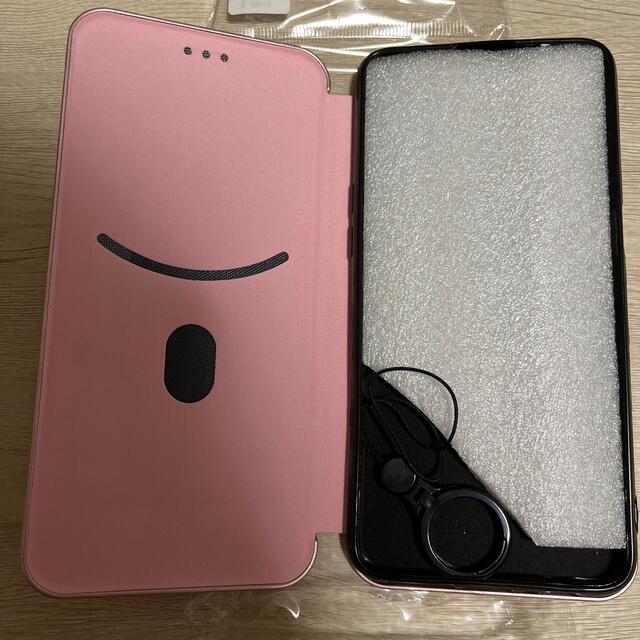 OPPO Reno A ケース カバー カーボン調 ピンクの通販 by ザ・ワールド