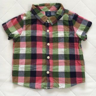 ベビーギャップ(babyGAP)のbaby gap  チェックシャツ 80(シャツ/カットソー)