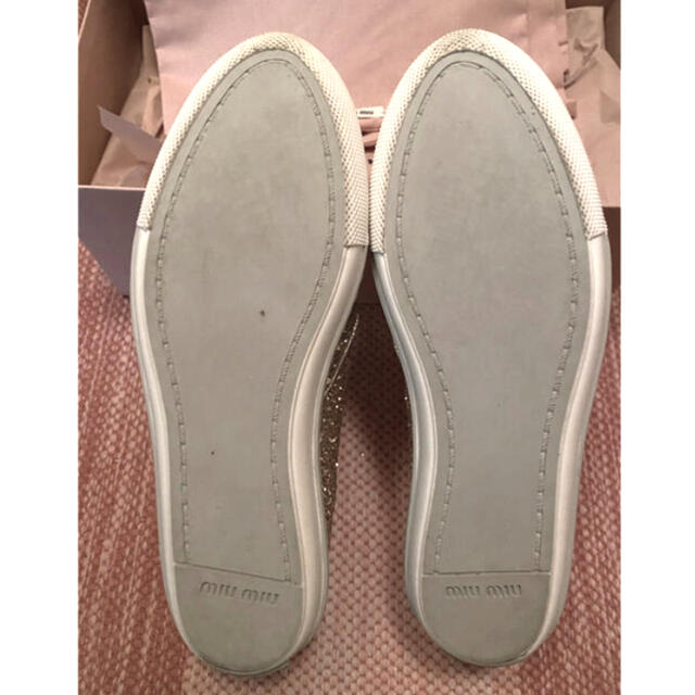 miumiuグリッタースリッポン美品