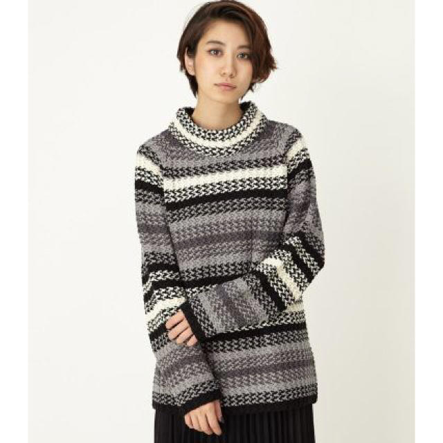 moussy(マウジー)のmoussy.RAG STRIPE KNIT.ボーダー.ニット レディースのトップス(ニット/セーター)の商品写真