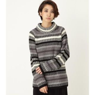 マウジー(moussy)のmoussy.RAG STRIPE KNIT.ボーダー.ニット(ニット/セーター)