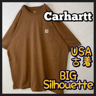 カーハート(carhartt)のUSA古着 カーハート ポケT 丁度ビックサイズ ワンポイント Tシャツ 半袖(Tシャツ/カットソー(半袖/袖なし))