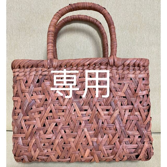 通販販売が好調 長野産 未使用品 職人手編み みだれ編み 山葡萄かっご