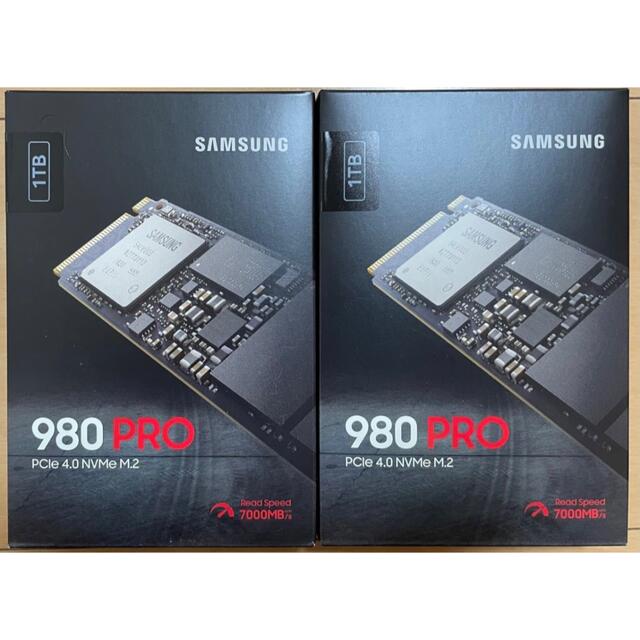 980pro【2個セット新品】Samsung サムスン 980 PRO 1TB SSD