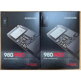 サムスン(SAMSUNG)の【2個セット新品】Samsung サムスン 980 PRO 1TB SSD(PCパーツ)