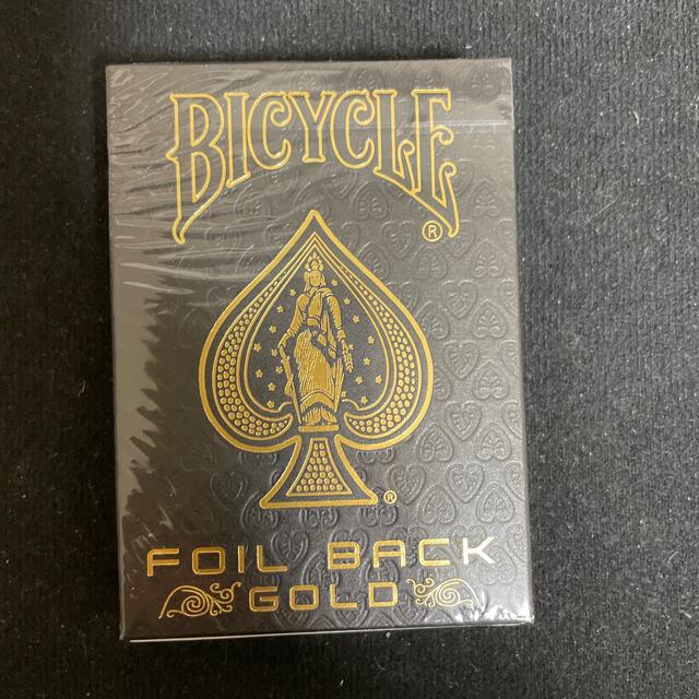 BICYCLE  FOIL  BACK  GOLD  1個 エンタメ/ホビーのテーブルゲーム/ホビー(トランプ/UNO)の商品写真