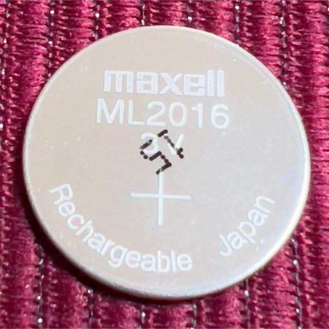 maxell(マクセル)のマクセル ML2016  二次電池 カシオに メンズの時計(腕時計(デジタル))の商品写真