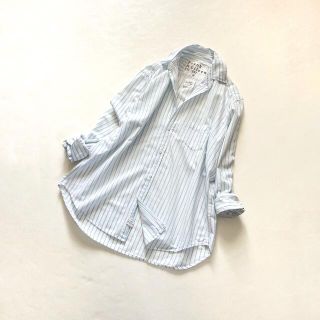 フランクアンドアイリーン(Frank&Eileen)の美品✨ フランクアンドアイリーン ストライプコットンシャツ ゆったり 開襟(シャツ/ブラウス(長袖/七分))