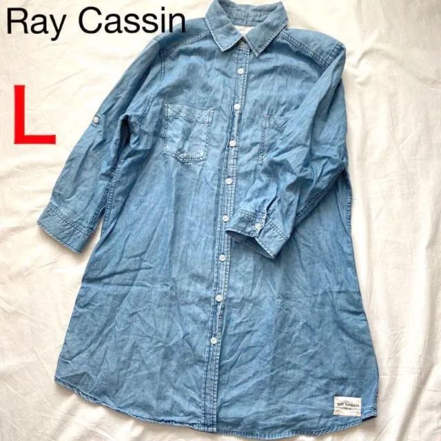 RayCassin(レイカズン)の★タイムセール★【Ray Cassin】チュニックシャツ　七分袖　Ｌサイズ レディースのトップス(シャツ/ブラウス(長袖/七分))の商品写真