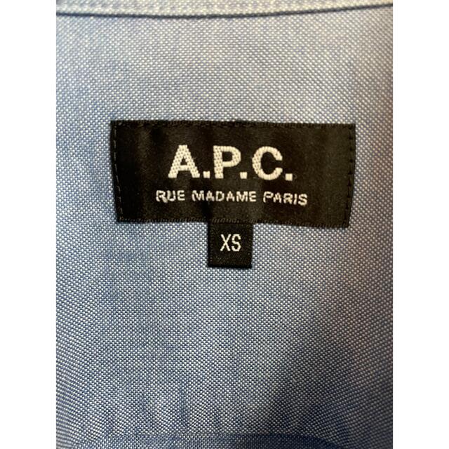A.P.C(アーペーセー)の【 SSMM様】A.P.Cオックスフォードシャツ  Blue　サイズXS メンズのトップス(シャツ)の商品写真