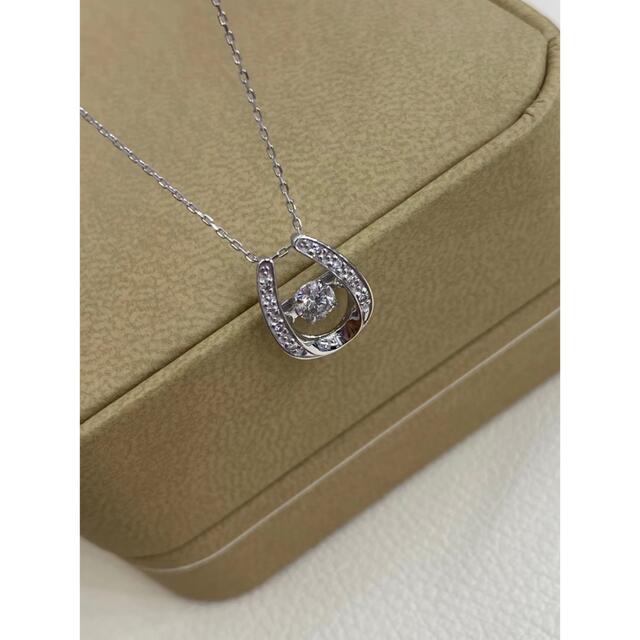 アクセサリーPT 0.18ct ダイヤモンド　ネックネス　新品　揺れる