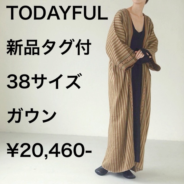 8190円 ◆高品質 最終値下げ ジャガードガウン トゥデイフル