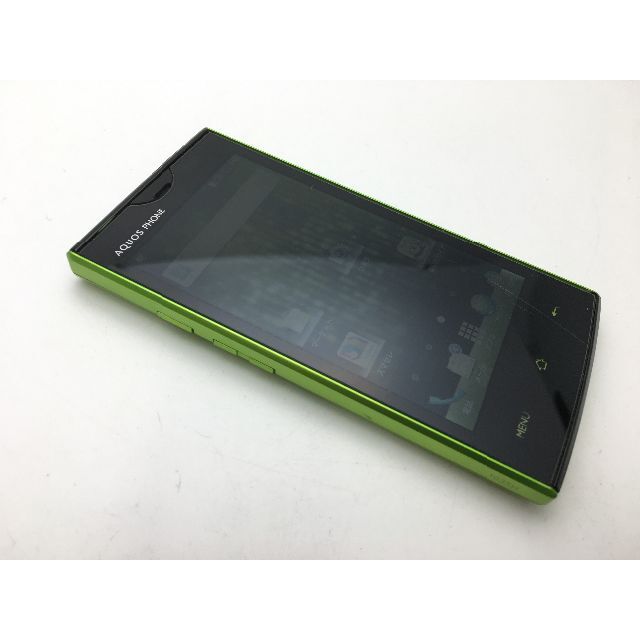 SHARP(シャープ)のsoftbank AQUOS PHONE 103SH グリーン◆中古◆393 スマホ/家電/カメラのスマートフォン/携帯電話(スマートフォン本体)の商品写真