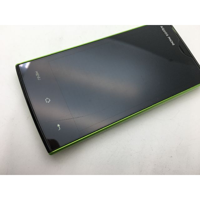 SHARP(シャープ)のsoftbank AQUOS PHONE 103SH グリーン◆中古◆393 スマホ/家電/カメラのスマートフォン/携帯電話(スマートフォン本体)の商品写真