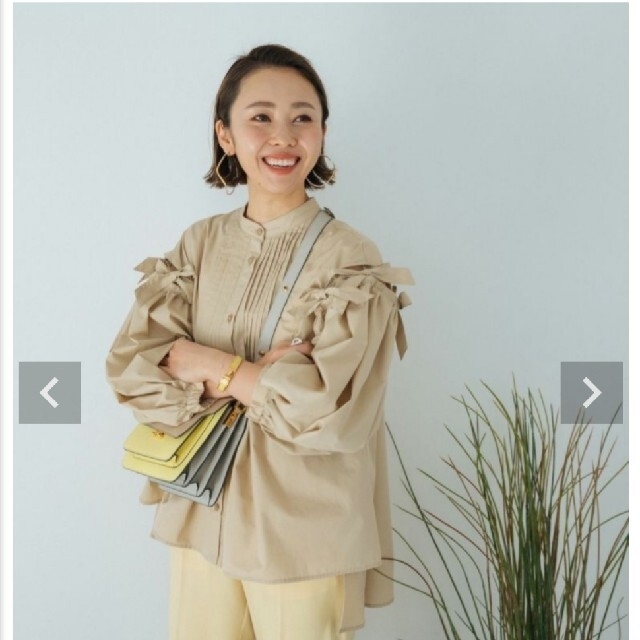 新品】ヴェロフォンナ アキロンコラボ ピンタックリボンブラウス【完売