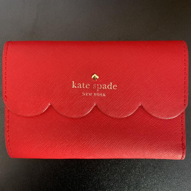 kate spade new york(ケイトスペードニューヨーク)のKate Spade ケイトスペード 長財布 バイカラー 赤 ライトピンク レディースのファッション小物(財布)の商品写真