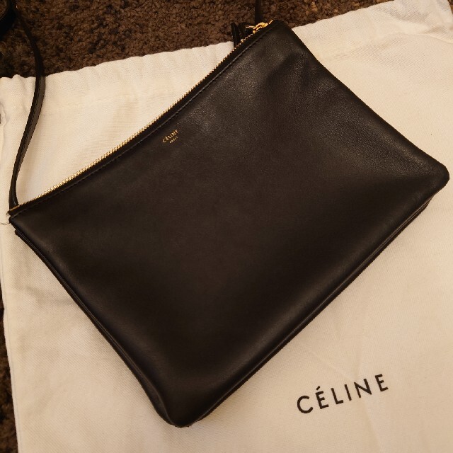 CELINE　トリオ　ラージ　ブラック