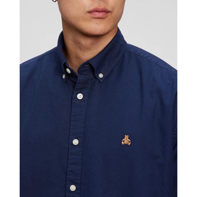 GAP(ギャップ)のGAP ギャップ オックスフォードスタンダードフィットシャツ ネイビー XS メンズのトップス(シャツ)の商品写真