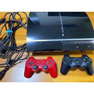 プレイステーション3(PlayStation3)のPlaystation 3 本体(CECHL00)＋コントローラ2個(家庭用ゲーム機本体)