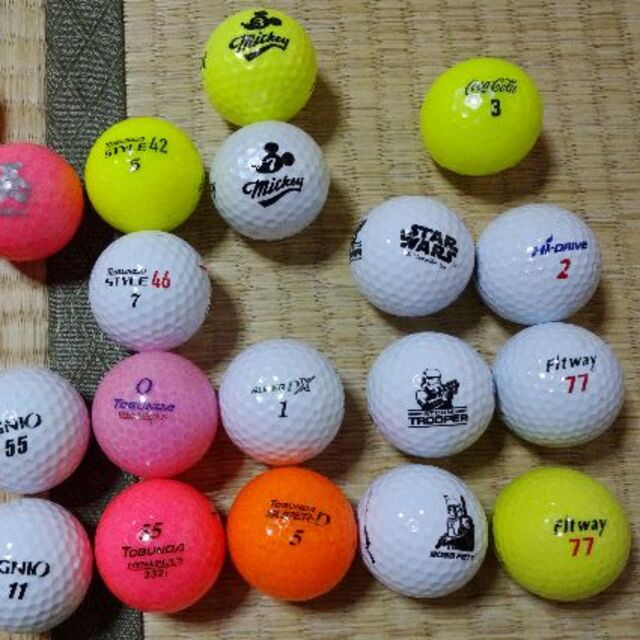 MIZUNO(ミズノ)のゴルフボール　ロストボール　ミズノ　イグニオ　混合　25個 スポーツ/アウトドアのゴルフ(その他)の商品写真